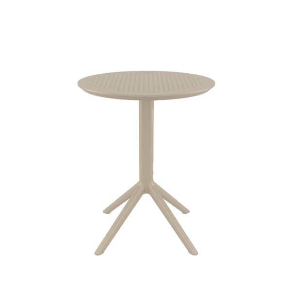 Bord, Sky Folding Table Ø60, Farge: Taupe