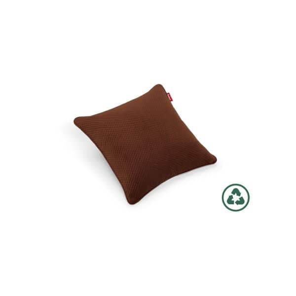 Recycled Square Pillow Royal Velvet, Farge: Tobacco