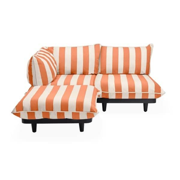Paletti Set Medium / Left, Farge: Stripe Orange Creme