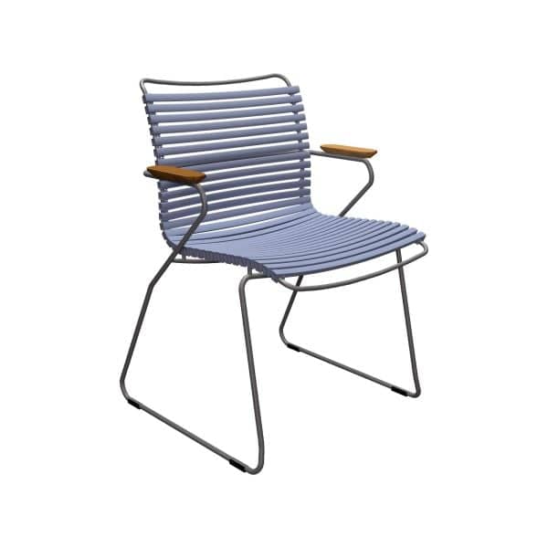 Click Dining Chair With Armrest, Farge: Pigeon Blue