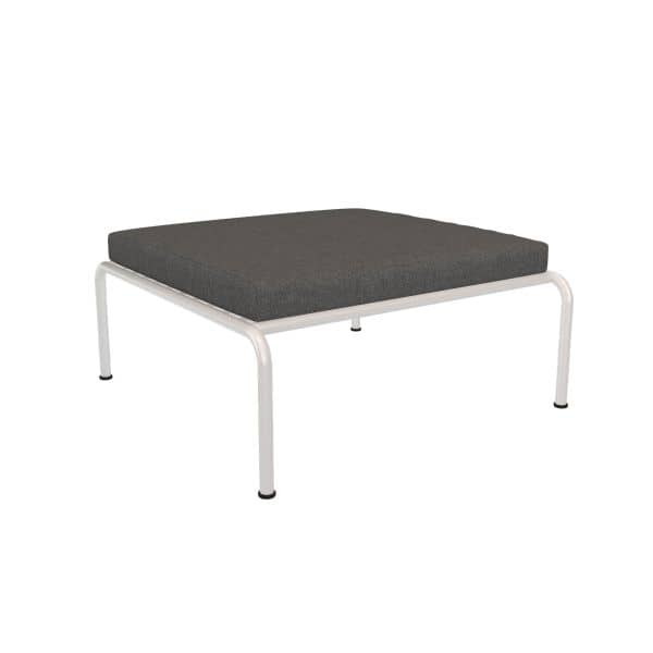 Avon Ottoman, Farge: Dark Grey, Farge base: Muted White