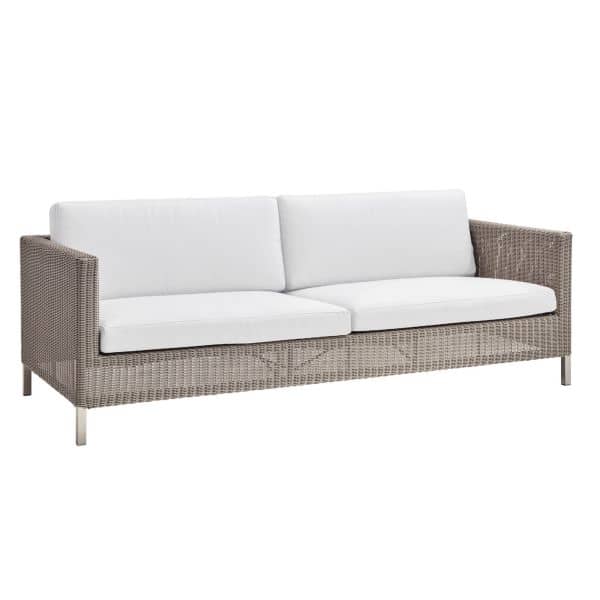 Connect 3-seter Sofa, Taupe, Farge: White