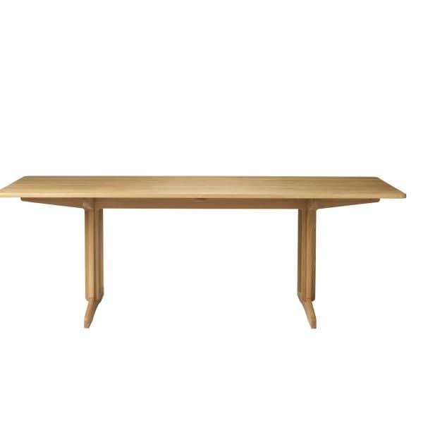 C64 Shaker Dining Table, Farge: Solid Oak / Lacquered, Størrelse: 220 x 90 cm