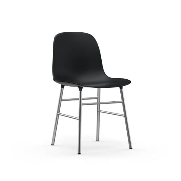 Form Chair Chrome, Farge: Black