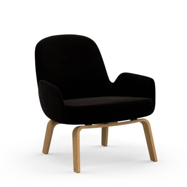 Era Lounge Chair Low, Oak, Farge: City Velvet CA7832/095