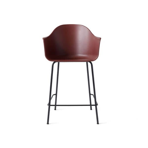 Harbour Counter Chair, Plastic, Farge: Burned red