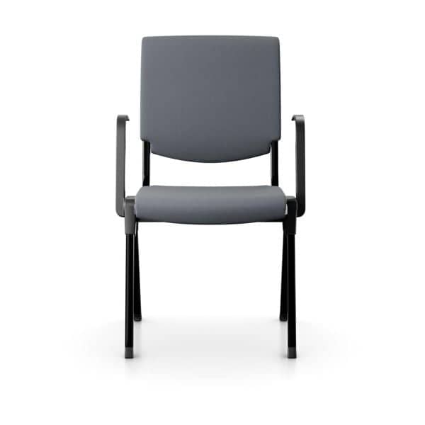 Konferansestol HÅG Conventio 9510, Farge: Select 60003 Grey, Farge base: RAL9005 Sort Aluminium