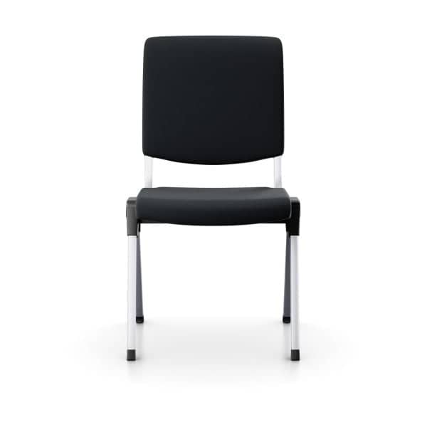 Konferansestol HÅG Conventio 9520, Farge: Select 60999 Black, Farge base: RAL9006 Sølv Aluminium