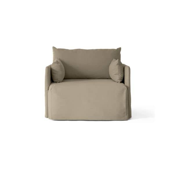 Offset Sofa w. Loose Cover 1 Seater, Farge: Cotlin Poppy Seed