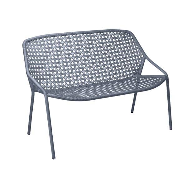 Croisette 2-Seater Bench, Farge: Storm Grey