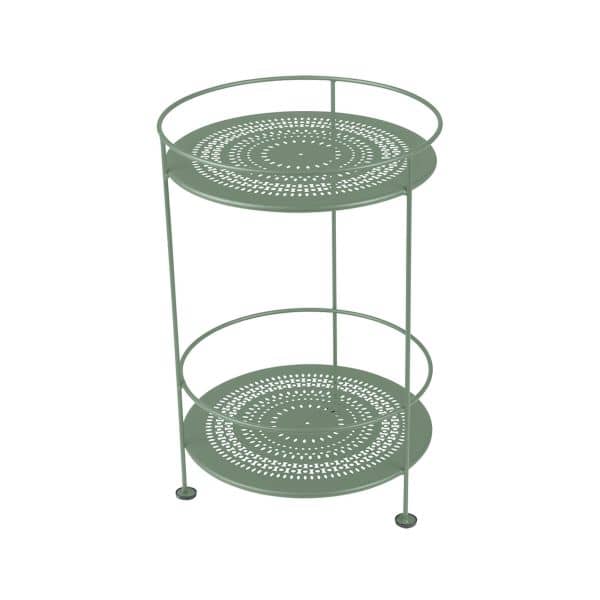 Guingette SIDE TABLE WITH PERFORATED DOUBLE TOP, Farge: Cactus