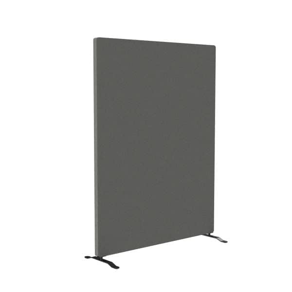 Gulvskjerm SC, Rockwool, Ben: Sort, Farge: Cara EJ104 Lead, Størrelse: 125x140 cm