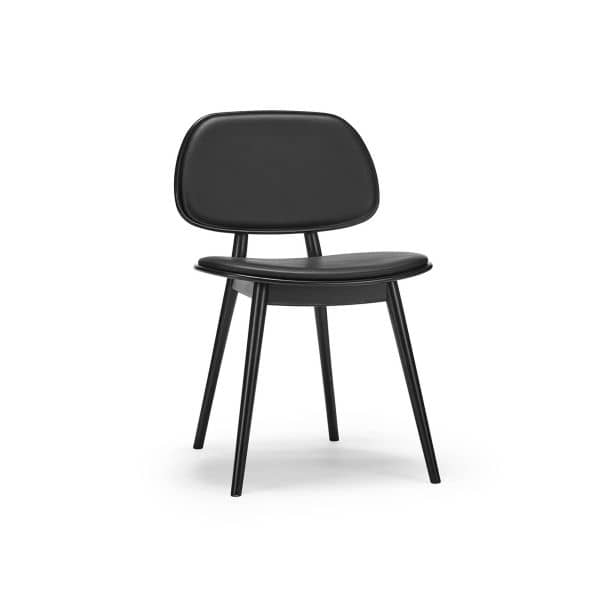 My chair, Sort Bjørk, Elmotique 99001 Sort Hud