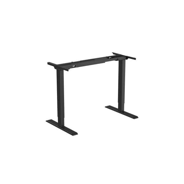 UP Lite 2.0 Elektrisk Hev/Senk Bordunderstell, Farge: Sort Aluminium