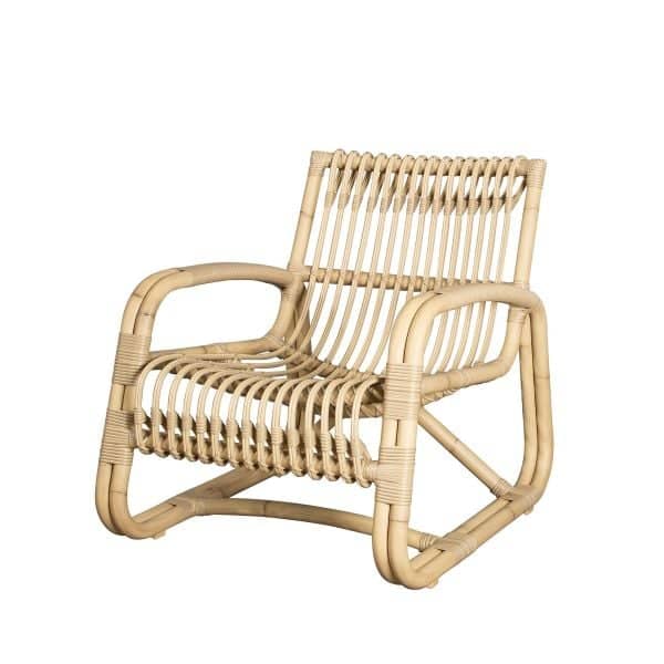 Lenestol Cane-Line, Curve Lounge stol, Farge: Natural