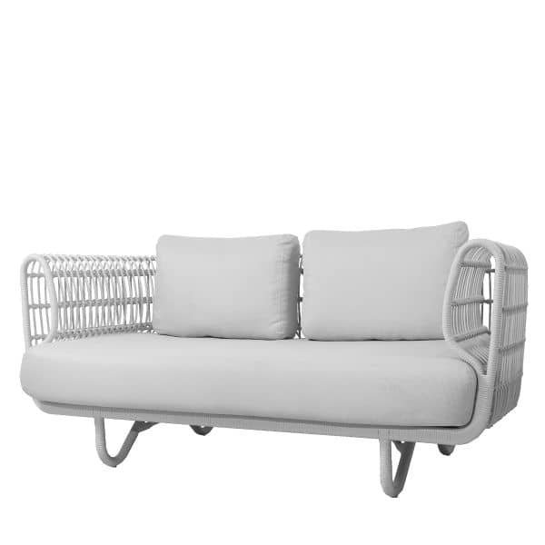 Sofa Cane-Line, Nest 2-Seter Sofa, Farge: Hvit