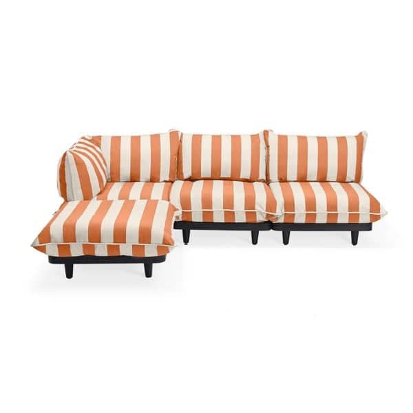 Paletti Set Large / Left, Farge: Stripe Orange Creme
