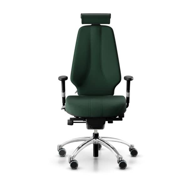 RH Logic 400 XL Kontorstol Elite, Farge: Select 68209 Green, Farge base: Polert Aluminium 
