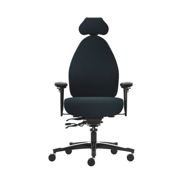 Kontorstol Malmstolen, Focus R4 / Rygghøyde: Høy, Med Armlener og Hodehviler, Farge: Event 60999