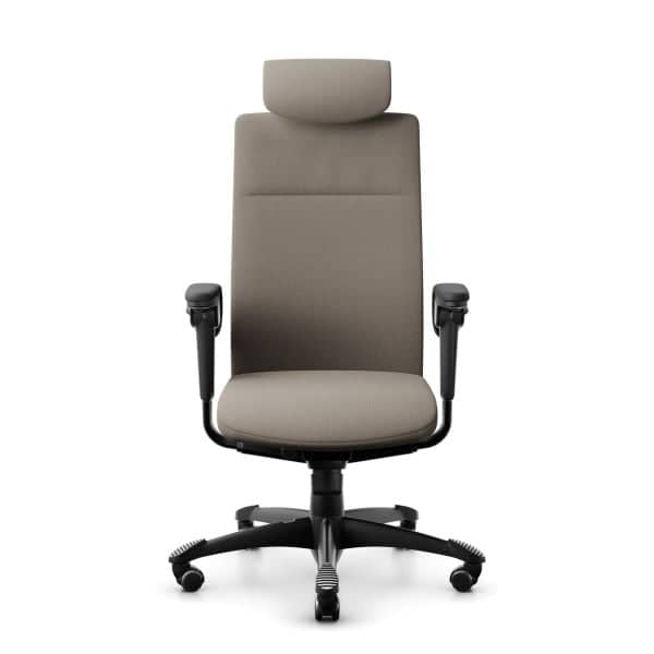 Kontorstol HÅG Tribute 9031, HÅG Tiltdown Armlener, Tekstil, Farge: Select 60129 Beige, Farge base: RAL 9005 Sort Aluminium