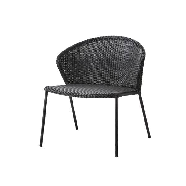 Lenestol Cane-Line, Lean Lounge Stol, Farge: Sort