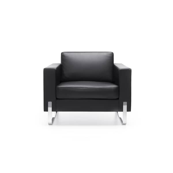 Myturn Sofa, 1-seter, Naturhud Sort