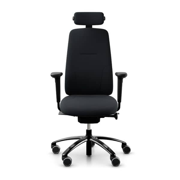 Kontorstol RH Logic 220, Med Hodehviler Og Armlener, Farge: Select 60999 Black