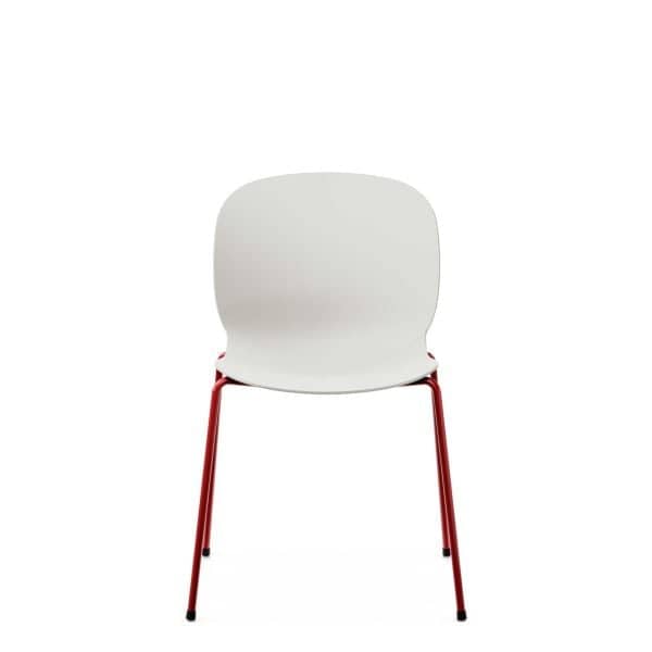Kantine- Og Konferansestol RBM Noor 6050, Farge: Vanilla, Farge base: Lingon Stål