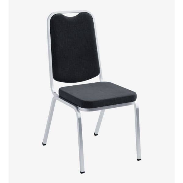 Style Bankettstol, Farge: Sort, Farge base: Krom