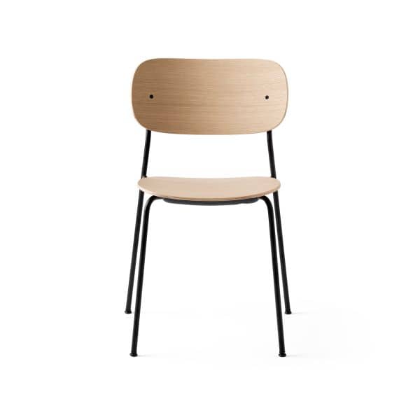 Menu Stol, Co Dining Chair, Black Base, Farge: Naturlig Eik 