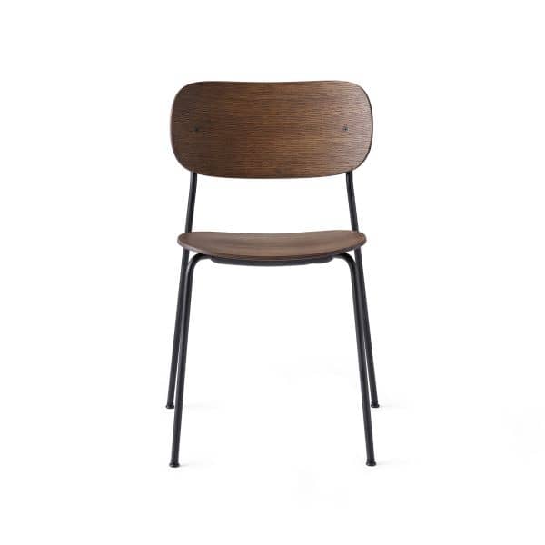 Menu Stol, Co Dining Chair, Black Base, Farge: Mørkbeiset Eik