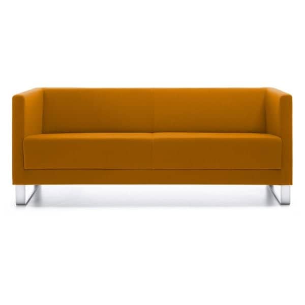 Sofa Vancouver Lite, 3 Seter, Bøyleunderstell, Farge: Evo 18