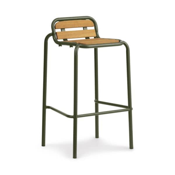 Vig Barstool 75 cm Wood, Farge: Dark Green